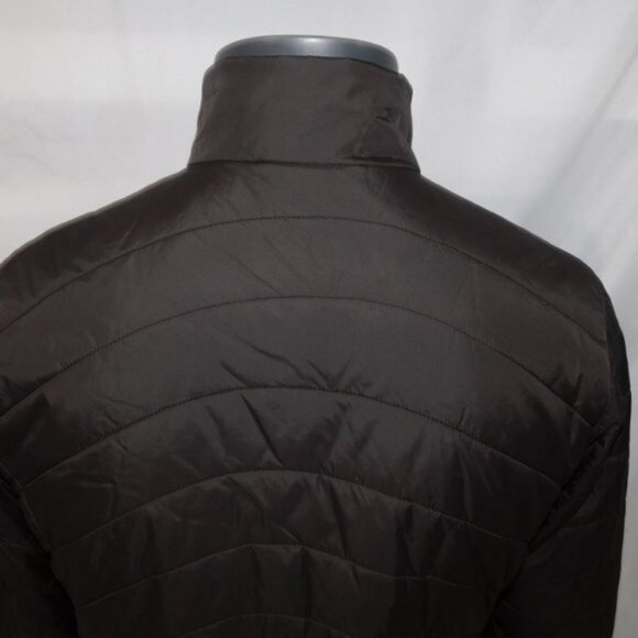 LL Bean Womens M 10 - 12 Brown Pink water resistant Puffer Jacket Full Zip - Picture 8 of 9